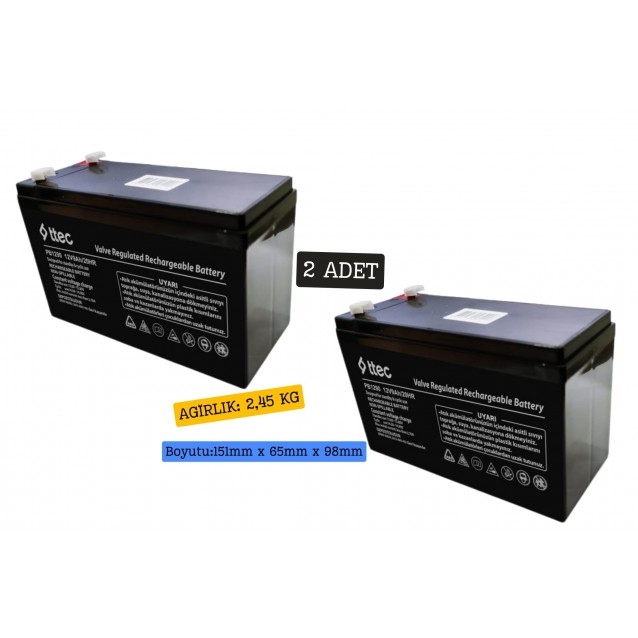 ttec 12V 9Ah Bakımsız Kuru Akü ttec 12V 9Ah Bakımsız Kuru Akü
